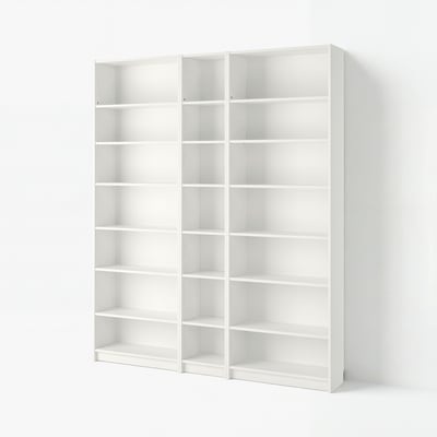 BILLY Bookcase comb with extension units, white, 200x28x237 cm