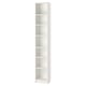 BILLY Bookcase with height extension unit, white, 40x28x237 cm