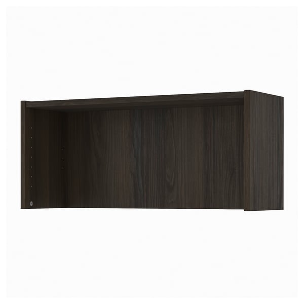 BILLY height extension unit, dark brown oak effect, 80x28x35 cm IKEA