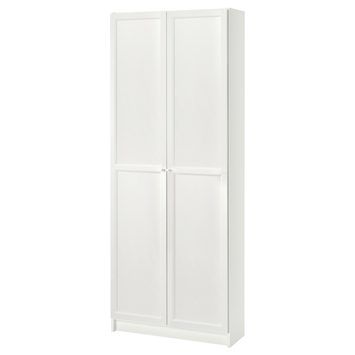 BILLY / OXBERG bookcase with doors, white IKEA