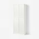 BILLY / OXBERG Bookcase with doors, white, 80x30x202 cm