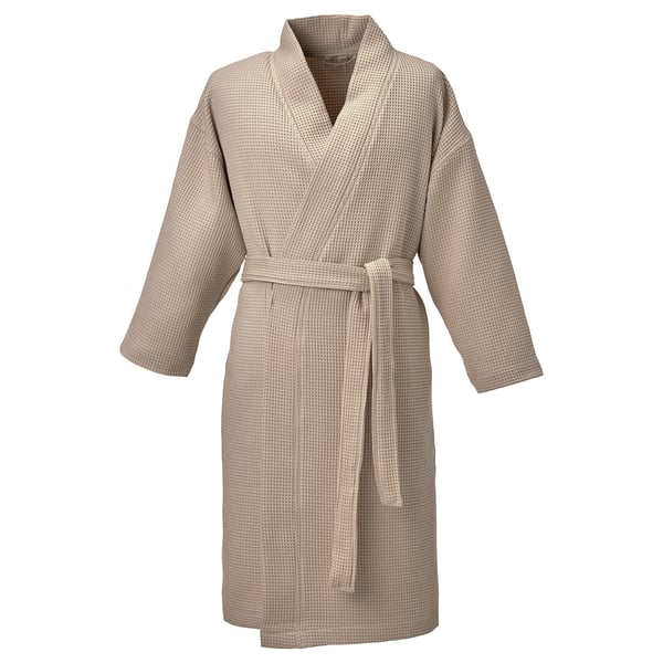 BJÄLVEN Bath robe, beige, S/M