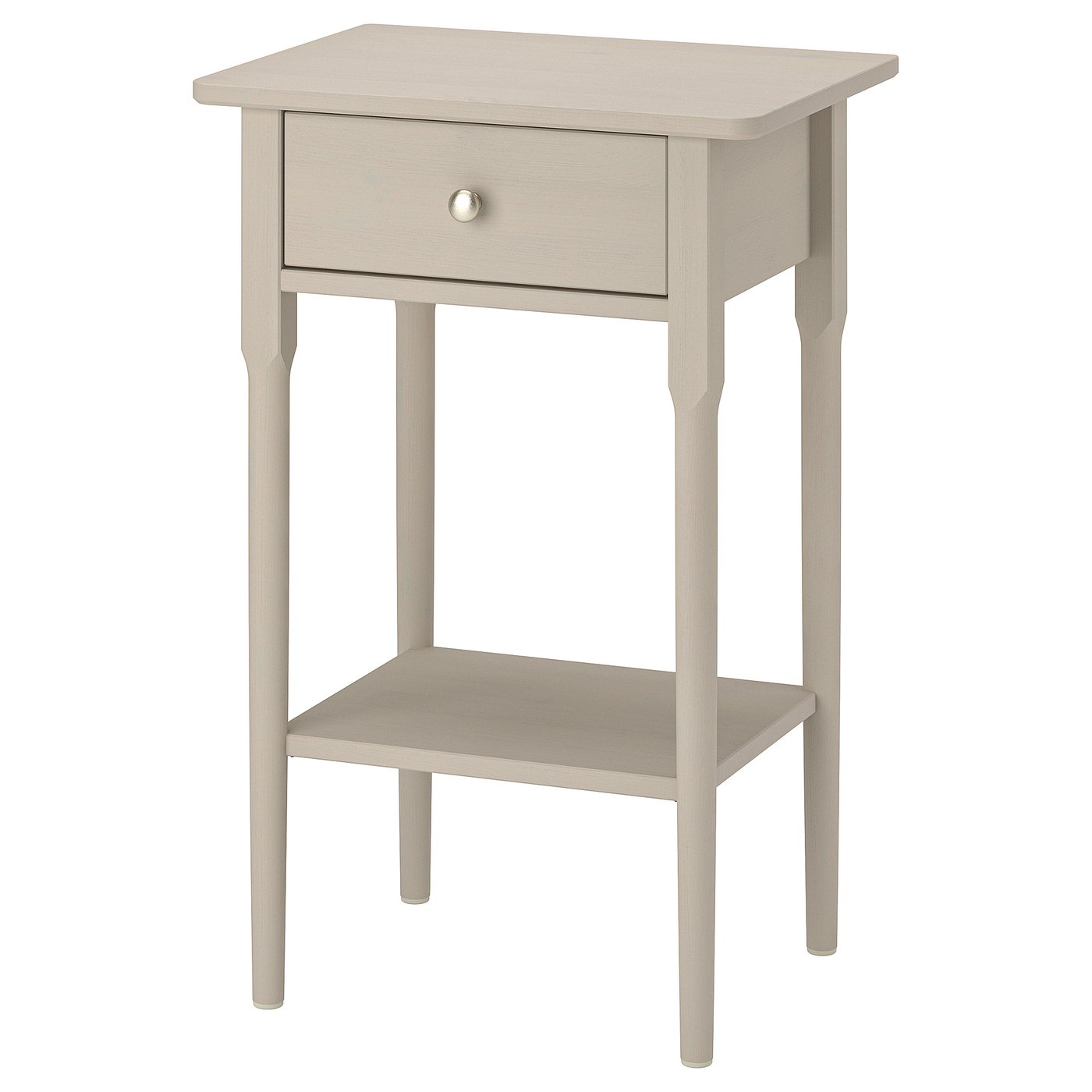 BLÄSTÅSEN Bedside table - grey-beige 50x37x76 cm