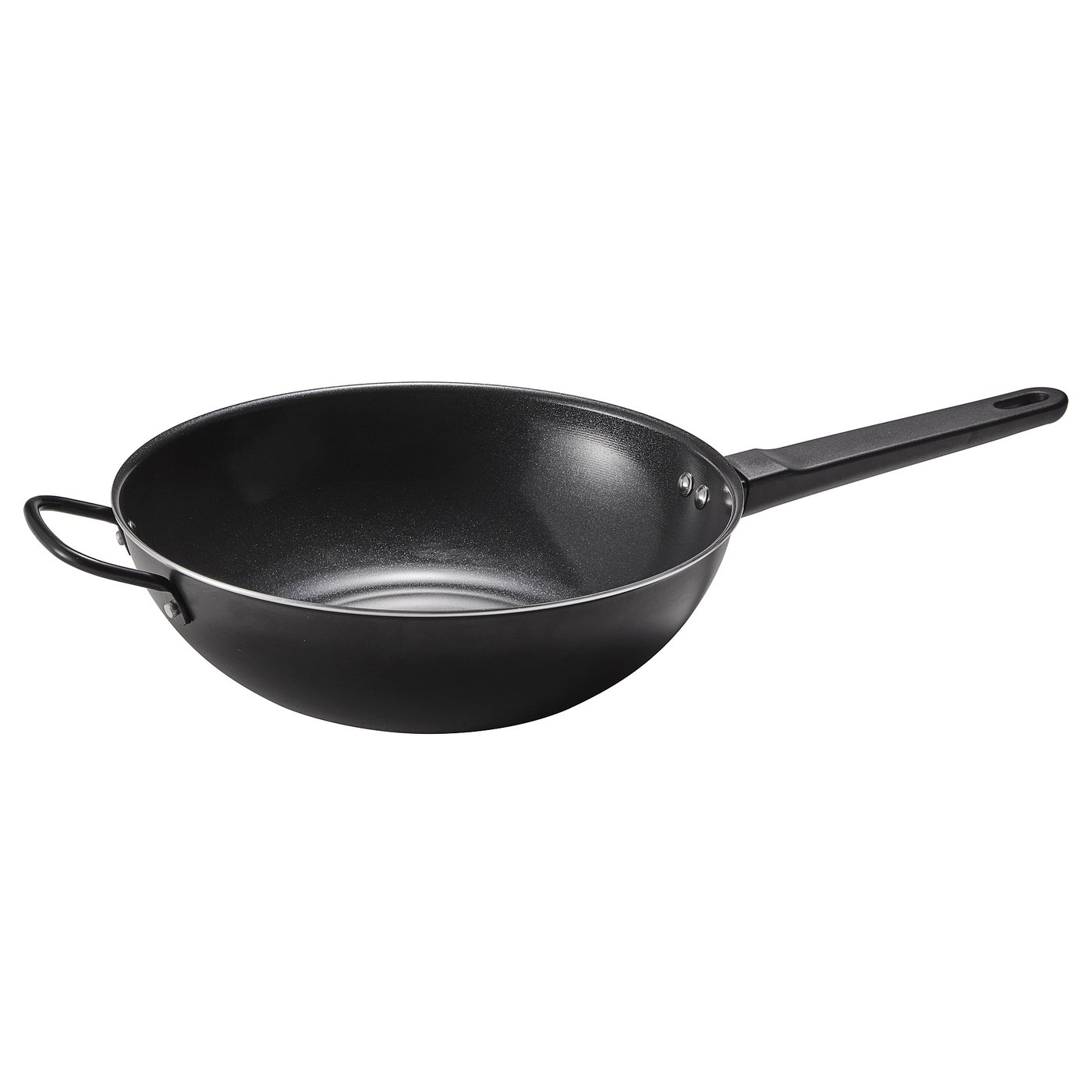 BLÅGYLTA Wok - non-stick coating/black 28 cm
