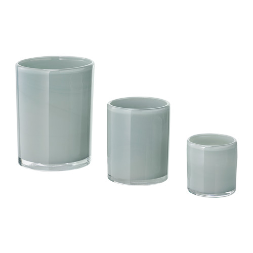 BLÄNDANDE Candle holder, set of 3 IKEA