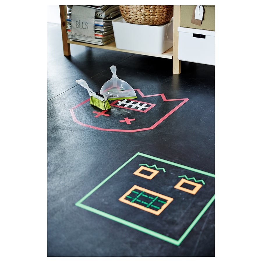 BLASKA Dust pan and brush, assorted colours IKEA