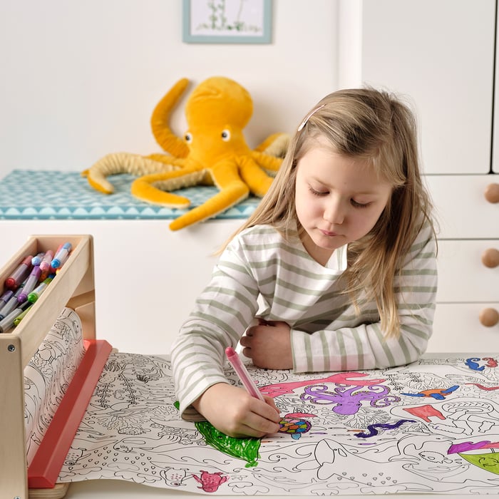 BLÅVINGAD Colouring paper roll, 10 m IKEA