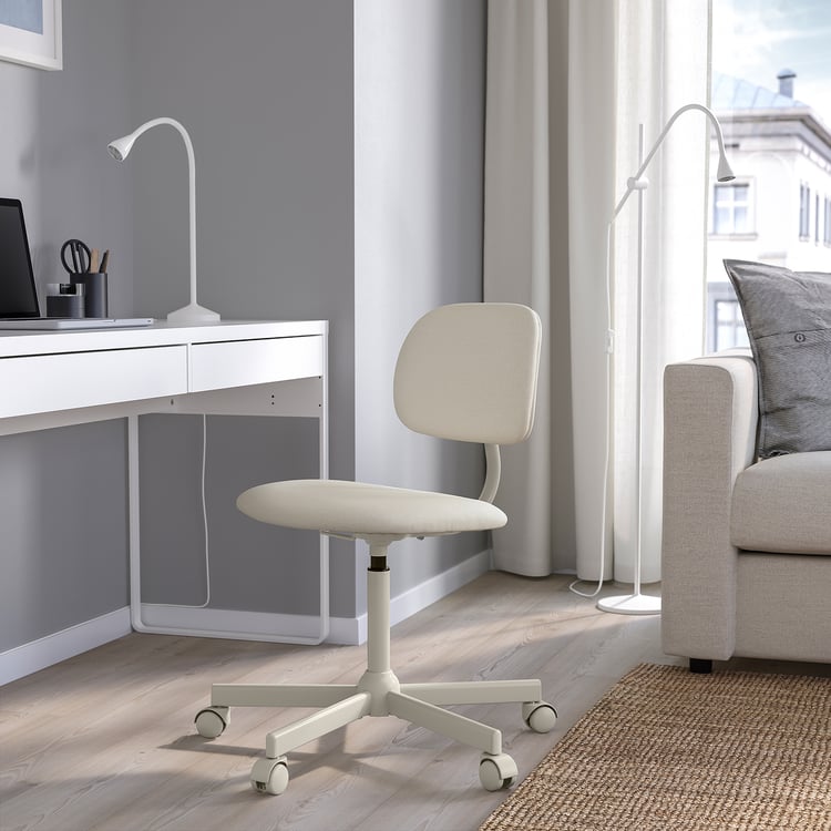 BLECKBERGET swivel chair, Idekulla beige IKEA