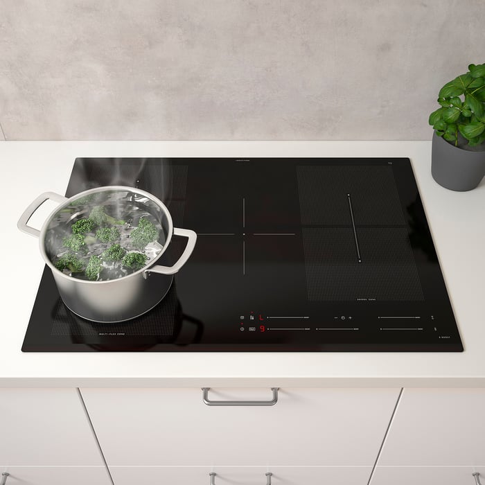 BLIXTSNABB induction hob, IKEA 700 black, 78 cm IKEA