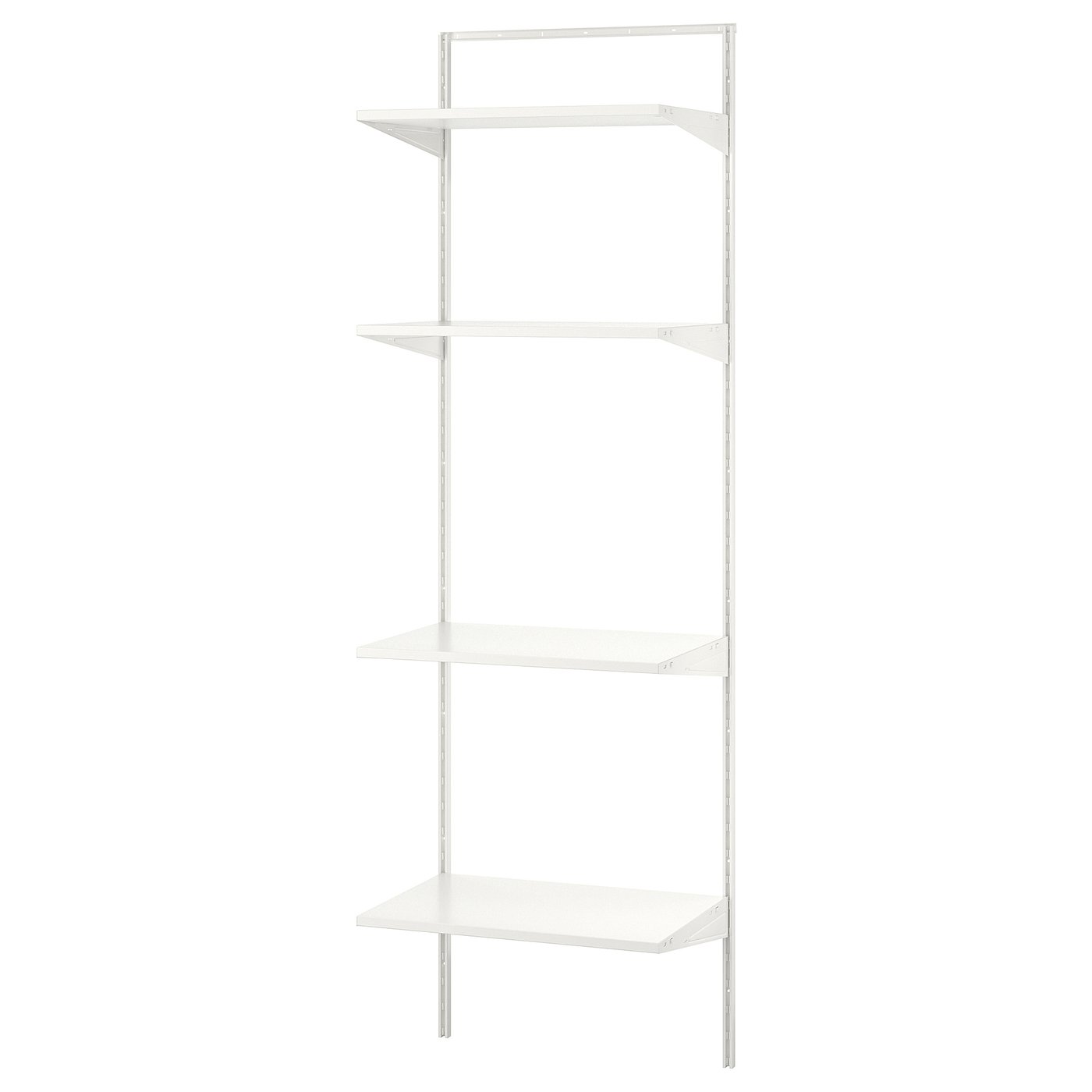 BOAXEL Shelving unit - white 62x40x201 cm