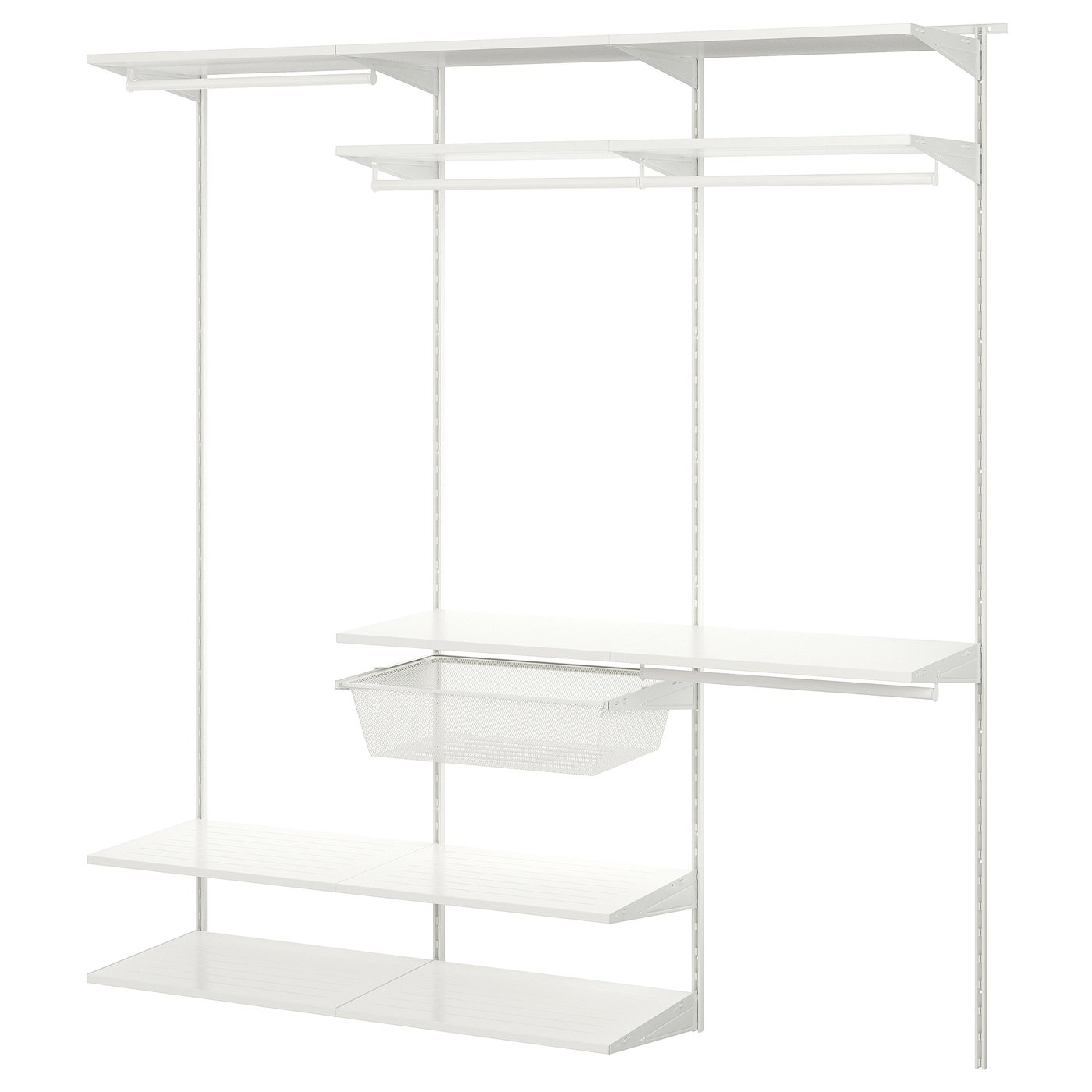 BOAXEL Wardrobe combination - white 187x40x201 cm
