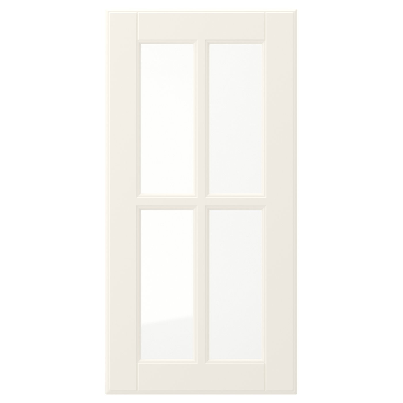 BODBYN Glass door - off-white 30x60 cm