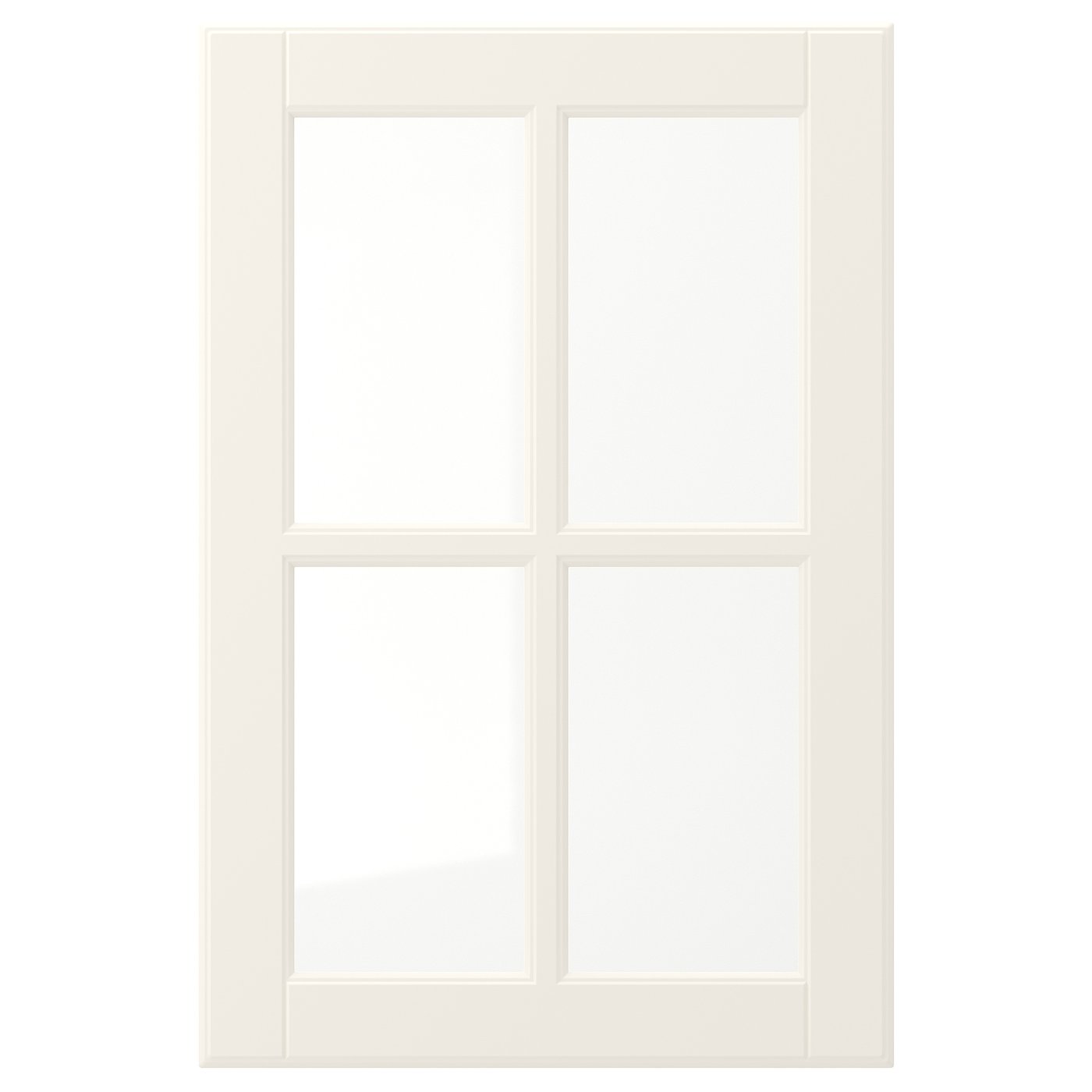 BODBYN Glass door - off-white 40x60 cm