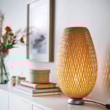 BÖJA Table lamp, bamboo/handmade