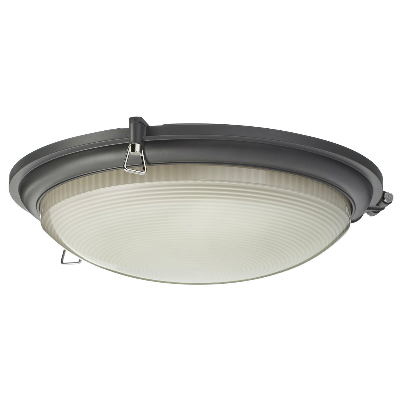 BOGSPRÖT LED ceiling lamp, anthracite, 36 cm - IKEA