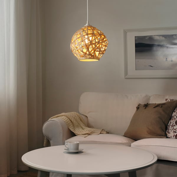 BOGVÅG pendant lamp shade, bamboo IKEA