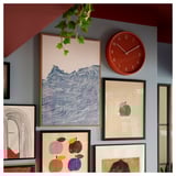 BONDIS Wall clock, orange, 38 cm