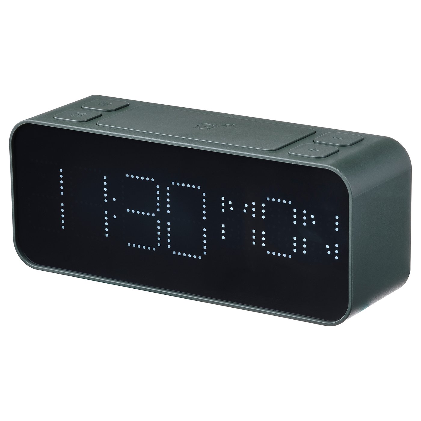 BONDTOLVAN alarm clock, digital/green, 20x8 cm IKEA