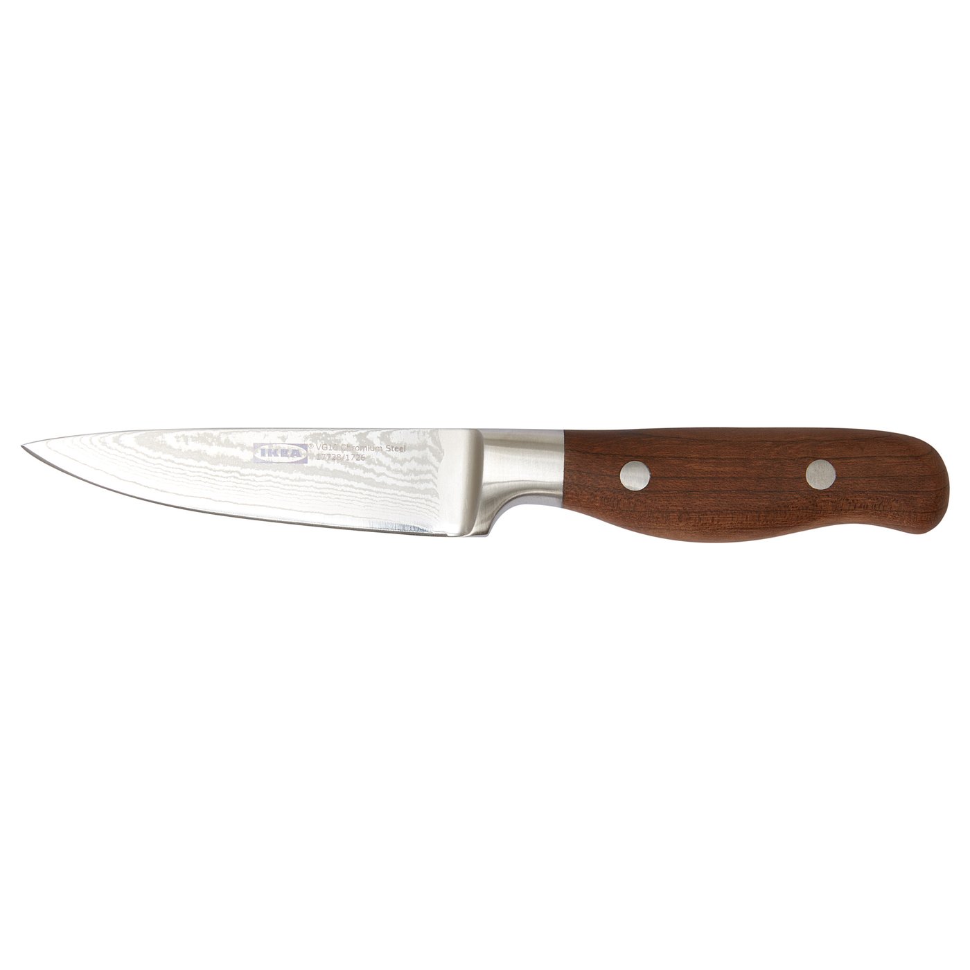 BRILJERA Paring knife - damascus steel/maple 9 cm