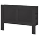 Option: BRIMNES Headboard with storage compartment, black, Full/Double