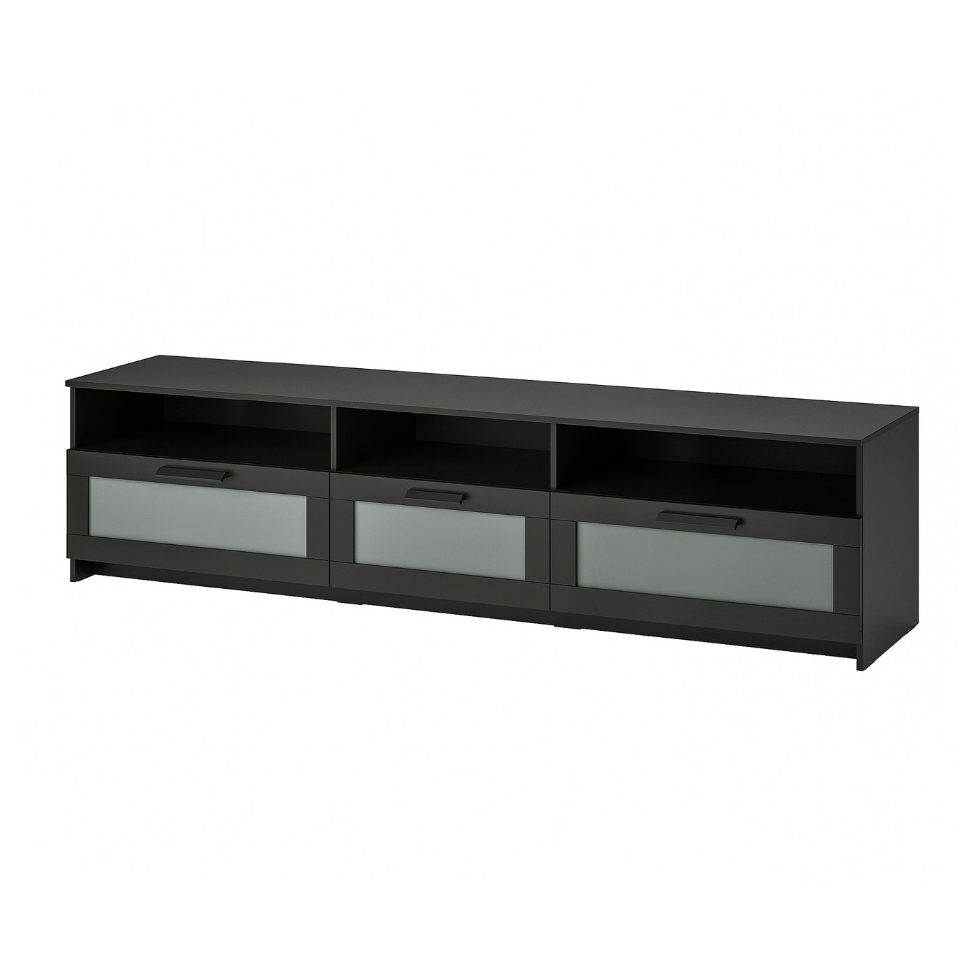 BRIMNES TV bench - black 216x41x54 cm