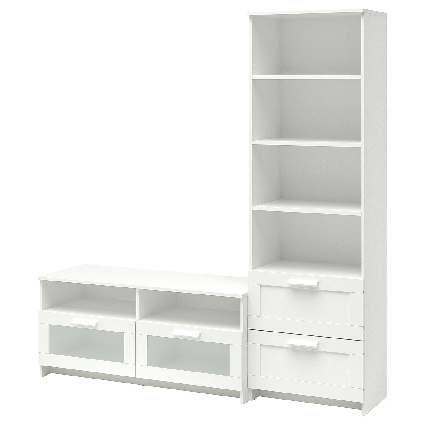 BRIMNES TV storage combination - white 180x41x190 cm