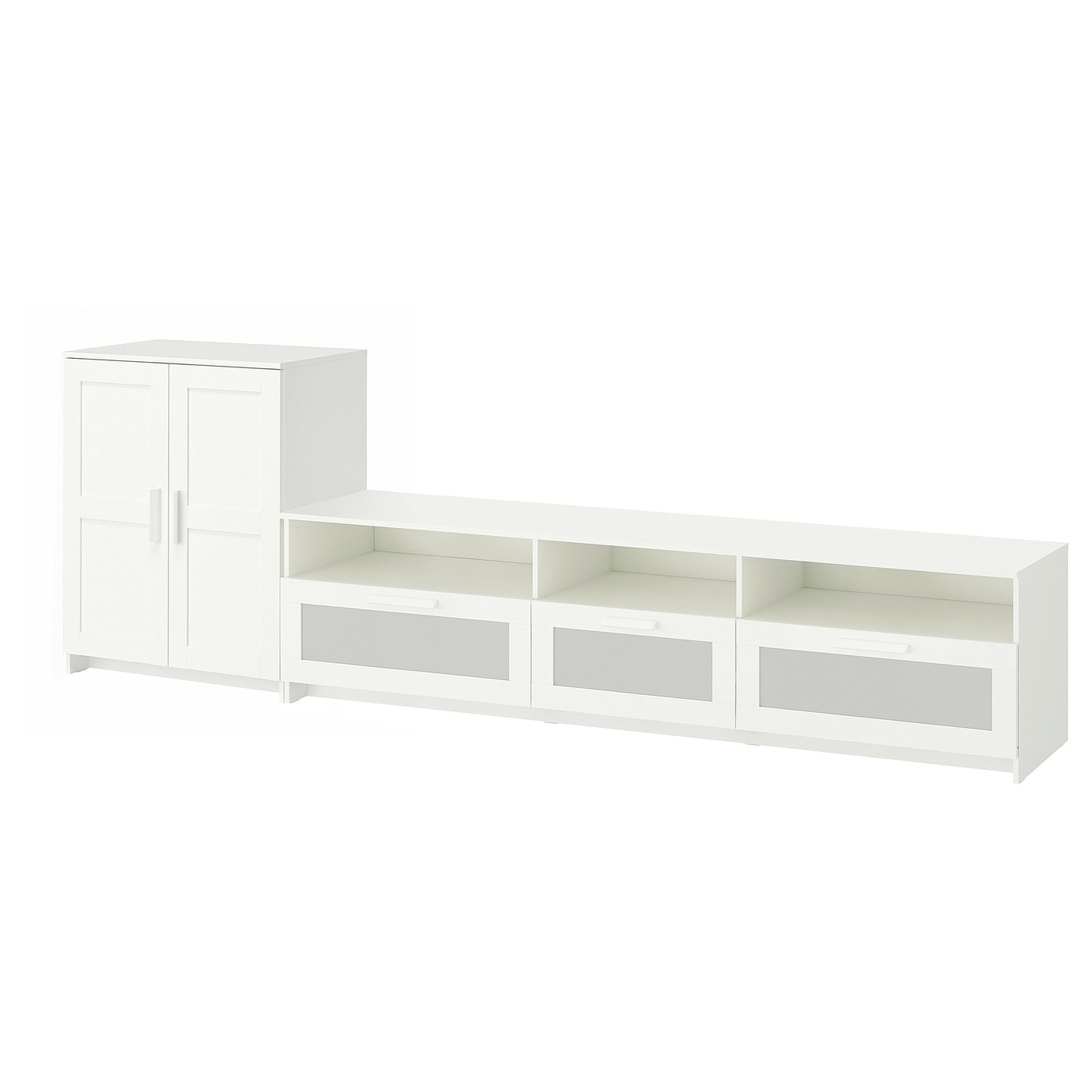 BRIMNES TV storage combination - white 294x41x95 cm