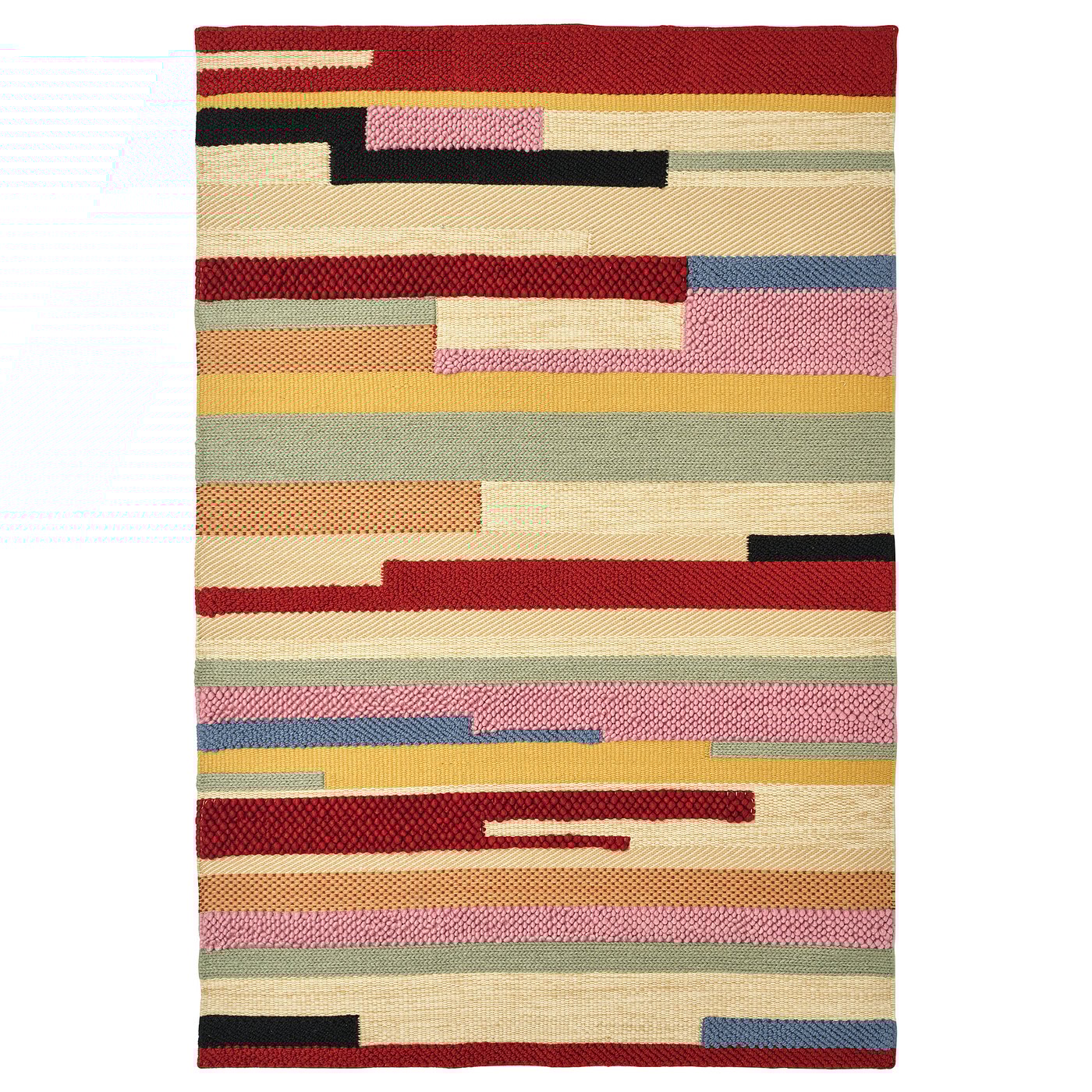 IKEA ウールラグBRONDEN 133×195 BRÖNDEN rug, low pile, handmade beige, 6'7