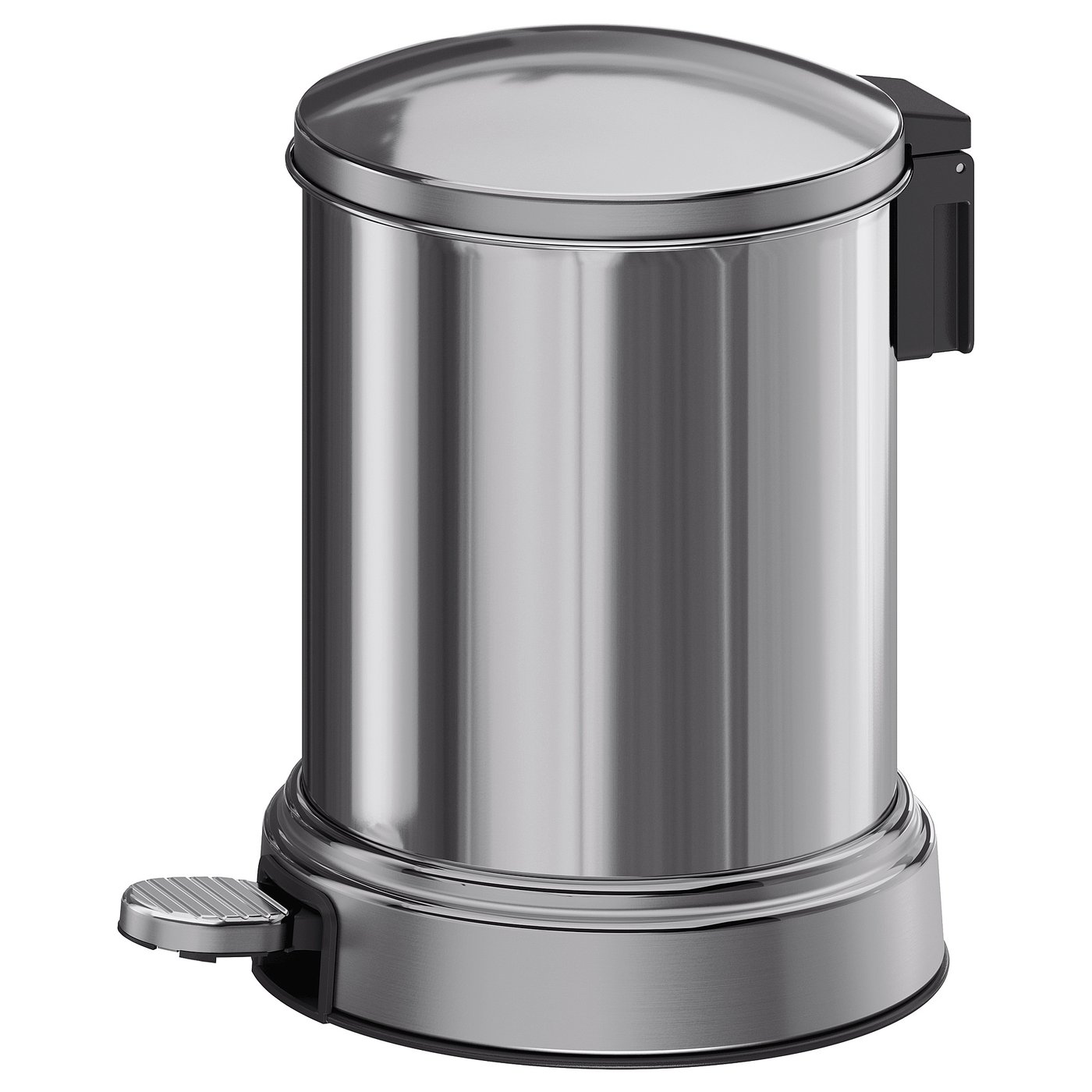 BROFJÄRDEN Waste bin - chrome effect 4 l