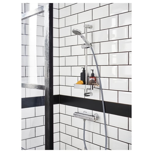 BROGRUND Shower shelf, chromeplated, 25x4 cm IKEA