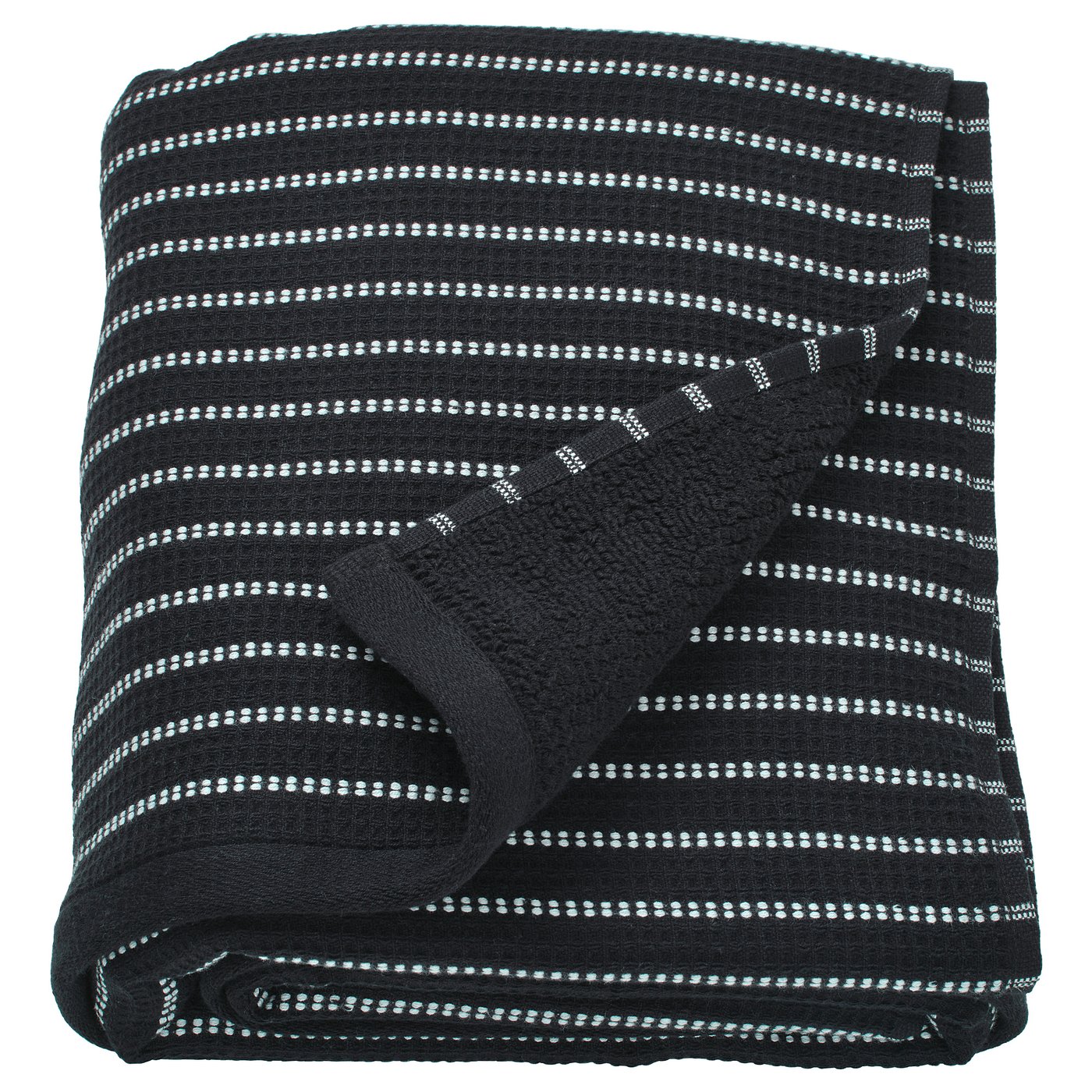 BROKGINST Bath sheet - black 100x150 cm