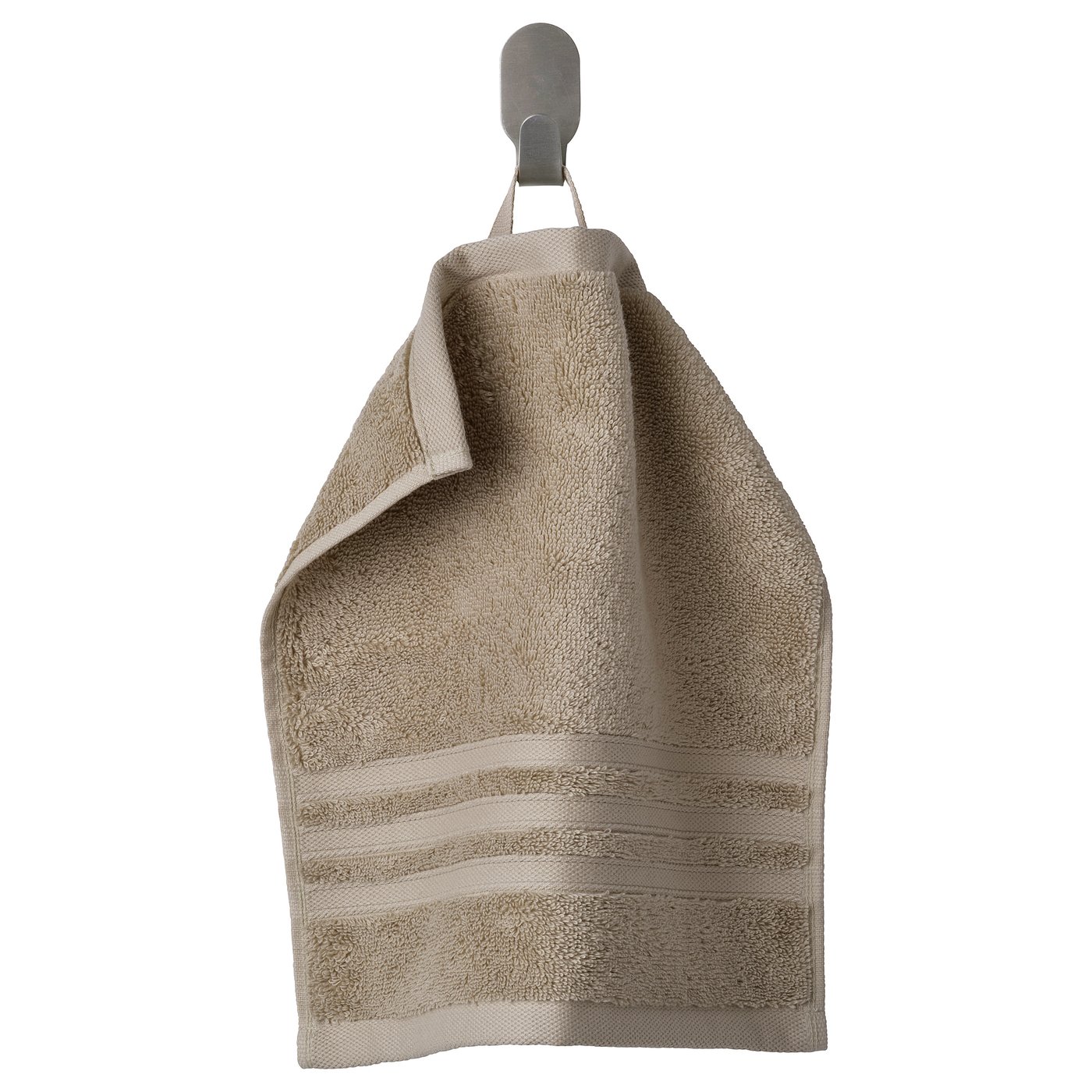 BROKGLIM Washcloth - beige 30x30 cm