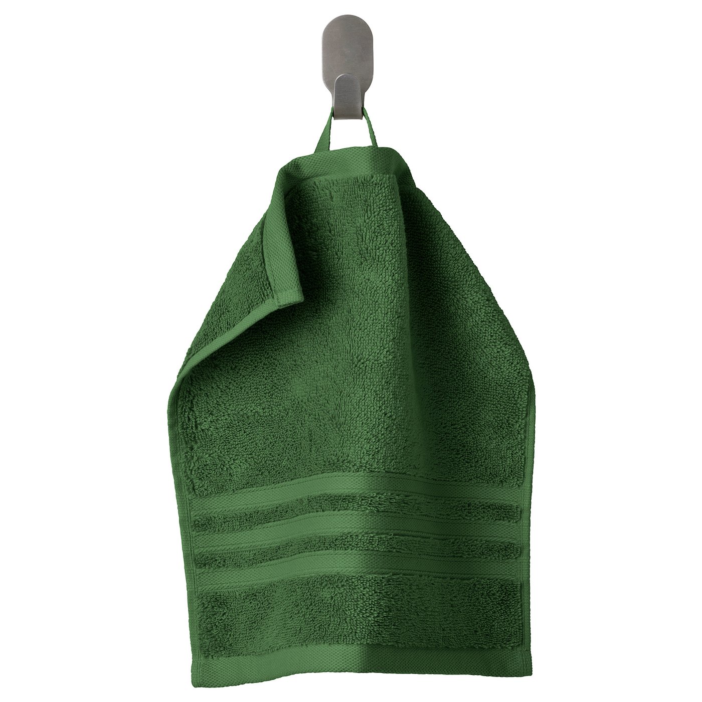 BROKGLIM Washcloth - green 30x30 cm
