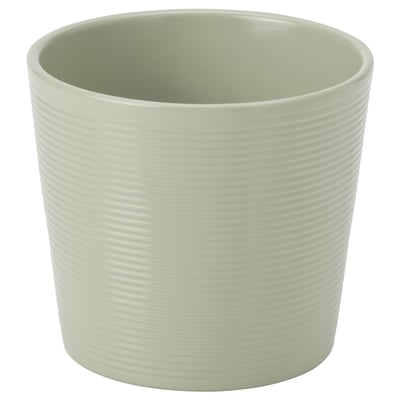 Striped green pottery