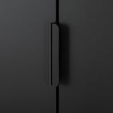 BROR Cabinet with doors, black, 85x40x191 cm