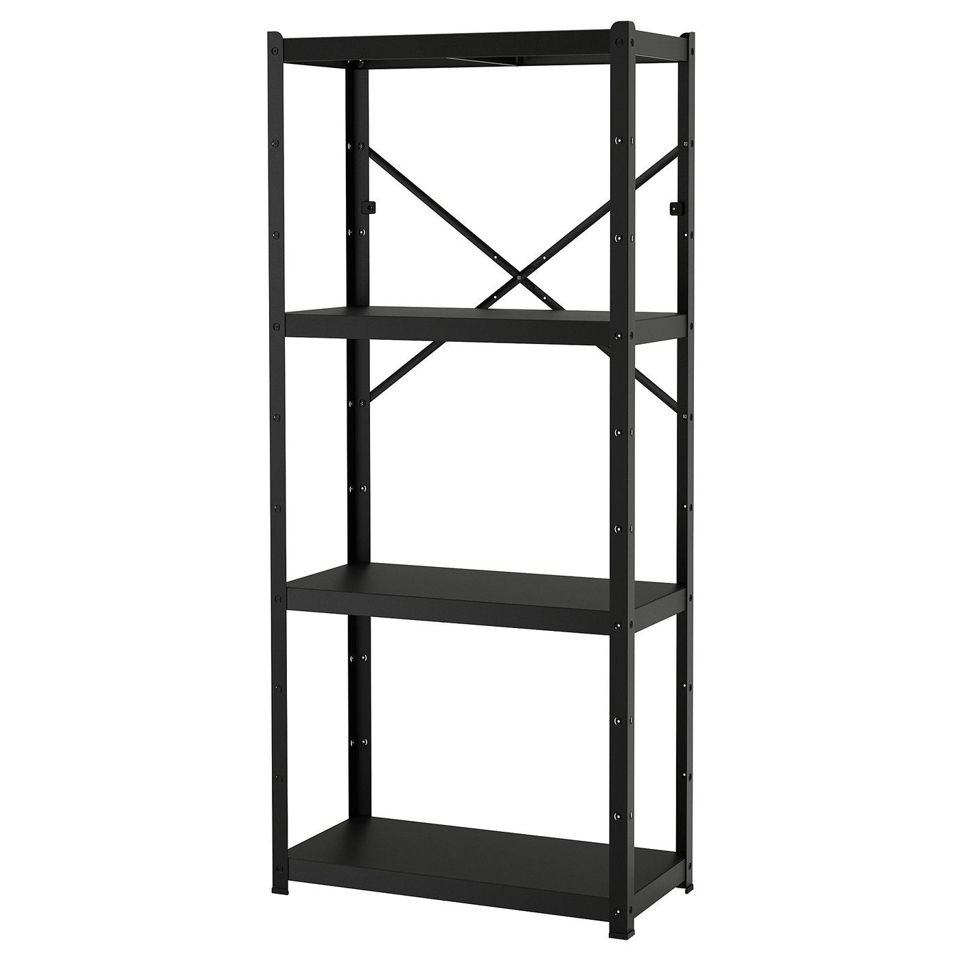 BROR Shelving unit - black 85x40x190 cm