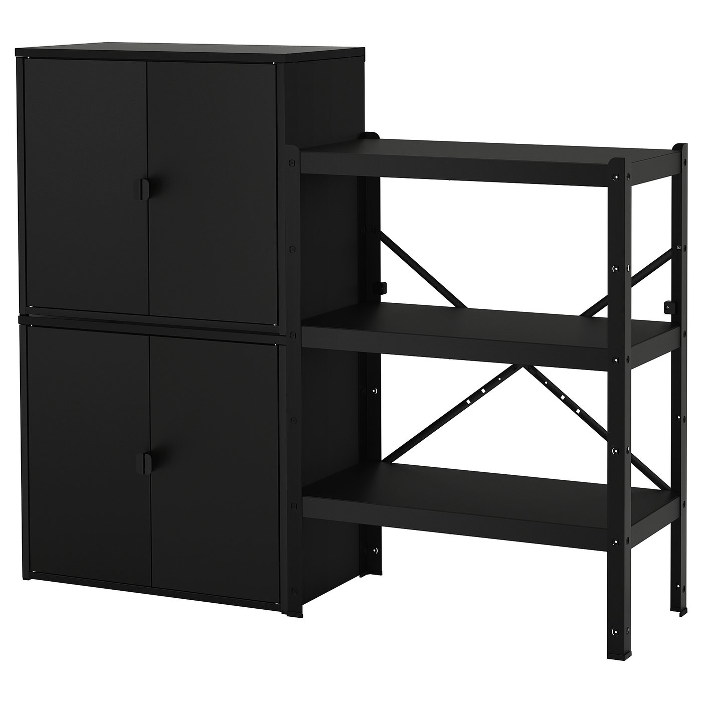 BROR Shelving unit with cabinets 161x40x133 cm