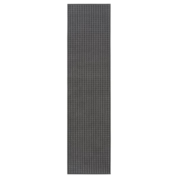 BRYNDUM Kitchen mat, grey, 45x180 cm
