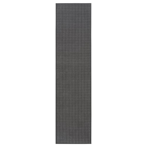 BRYNDUM Kitchen mat, grey, 45x180 cm