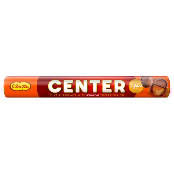 CENTER Milk chocolate roll, toffee filling, 78 g