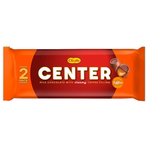 CENTER Milk chocolate roll, toffee filling, 156 g