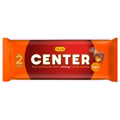 CENTER Milk chocolate roll, toffee filling, 156 g