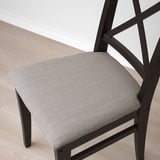 DANDERYD / INGOLF Table and 4 chairs, black/Nolhaga grey-beige, 130 cm