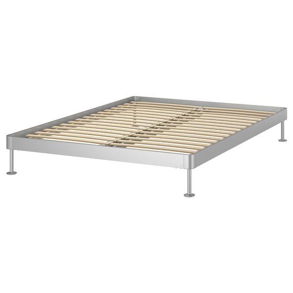 DELAKTIG Bed frame, aluminium, Queen IKEA