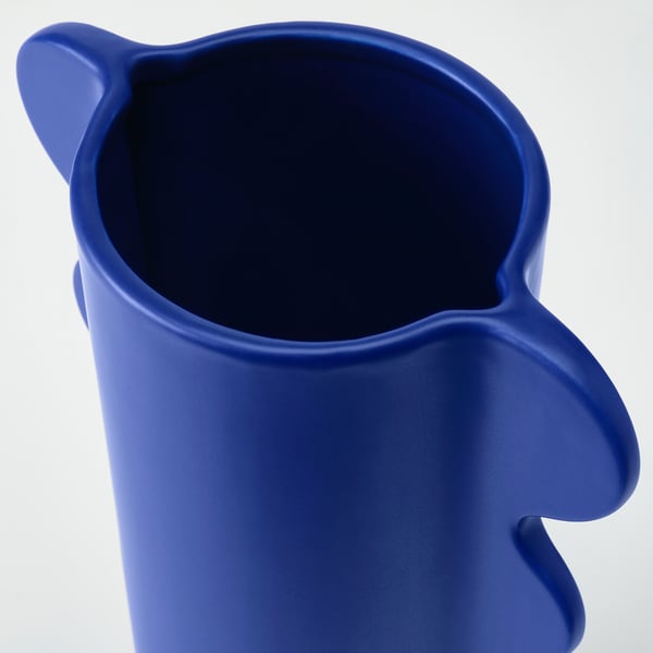 DOFTBRÄKEN Vase, dark blue, 28 cm