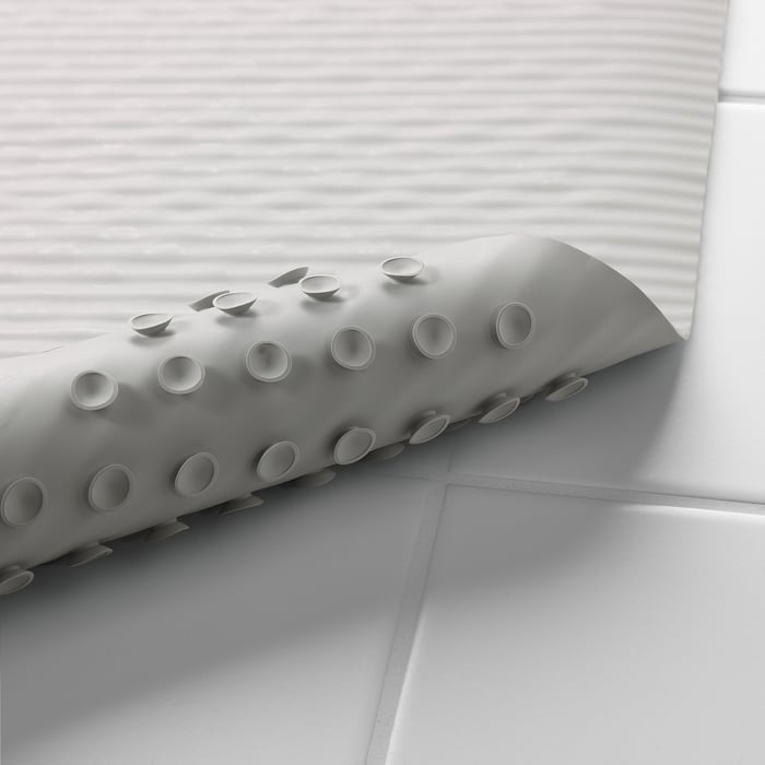 DOPPA Bathtub mat, light grey IKEA