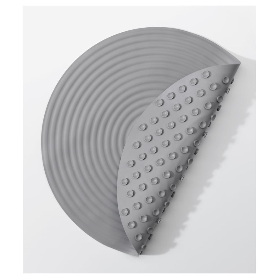 DOPPA Shower mat, dark grey - IKEA