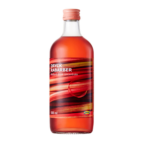 DRYCK RABARBER Rhubarb syrup IKEA
