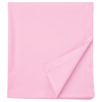 Pink DVALA cotton sheet set, smooth and neatly folded.