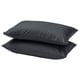 Option: DVALA Pillowcase, black, 50x80 cm